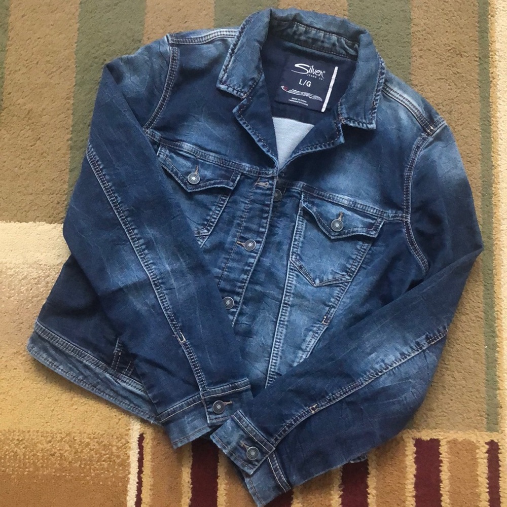 Silver jeans Jacket size Large